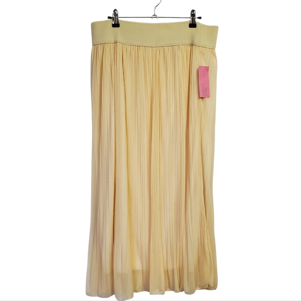 NWT Metro Wear Cream Maxi Skirt Size L